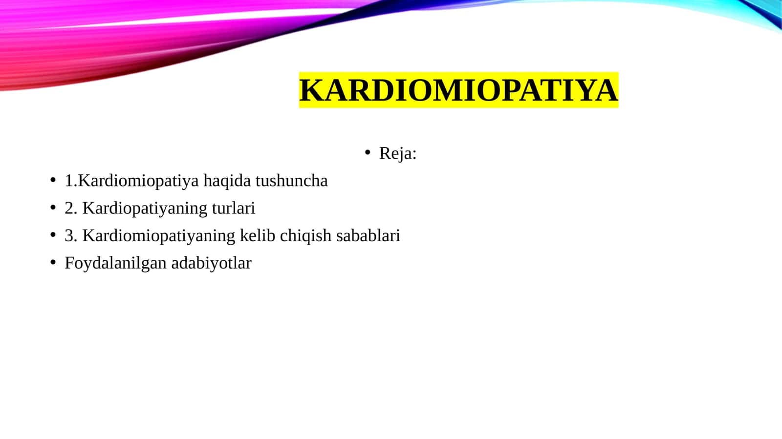 Kardiomiopatiya