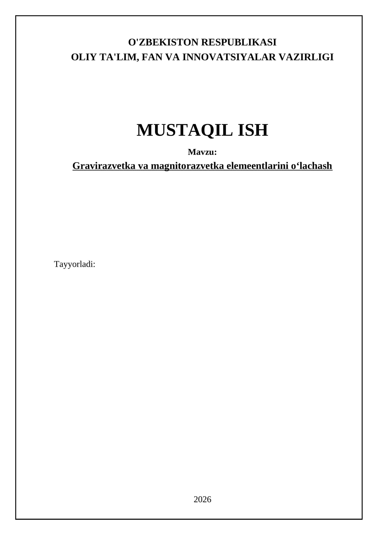 Gravitatsion to'lqinlar va magnit maydonlarining o'zaro ta'siri nazariyasi