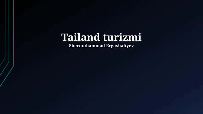 Tailand turizmi