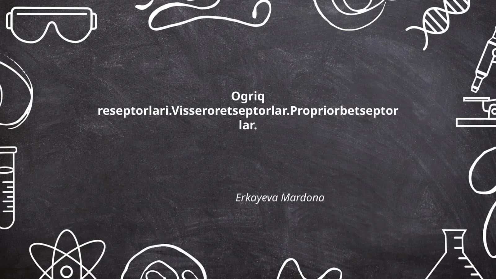 Og'riq retseptorlari