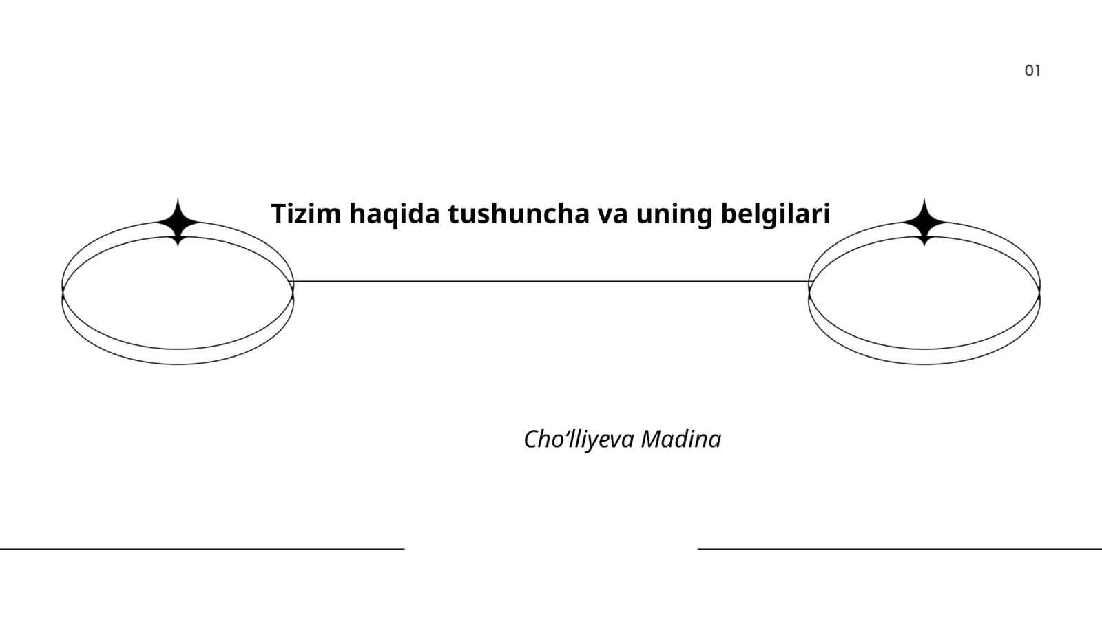 Tizim haqida tushuncha va uning belgilari