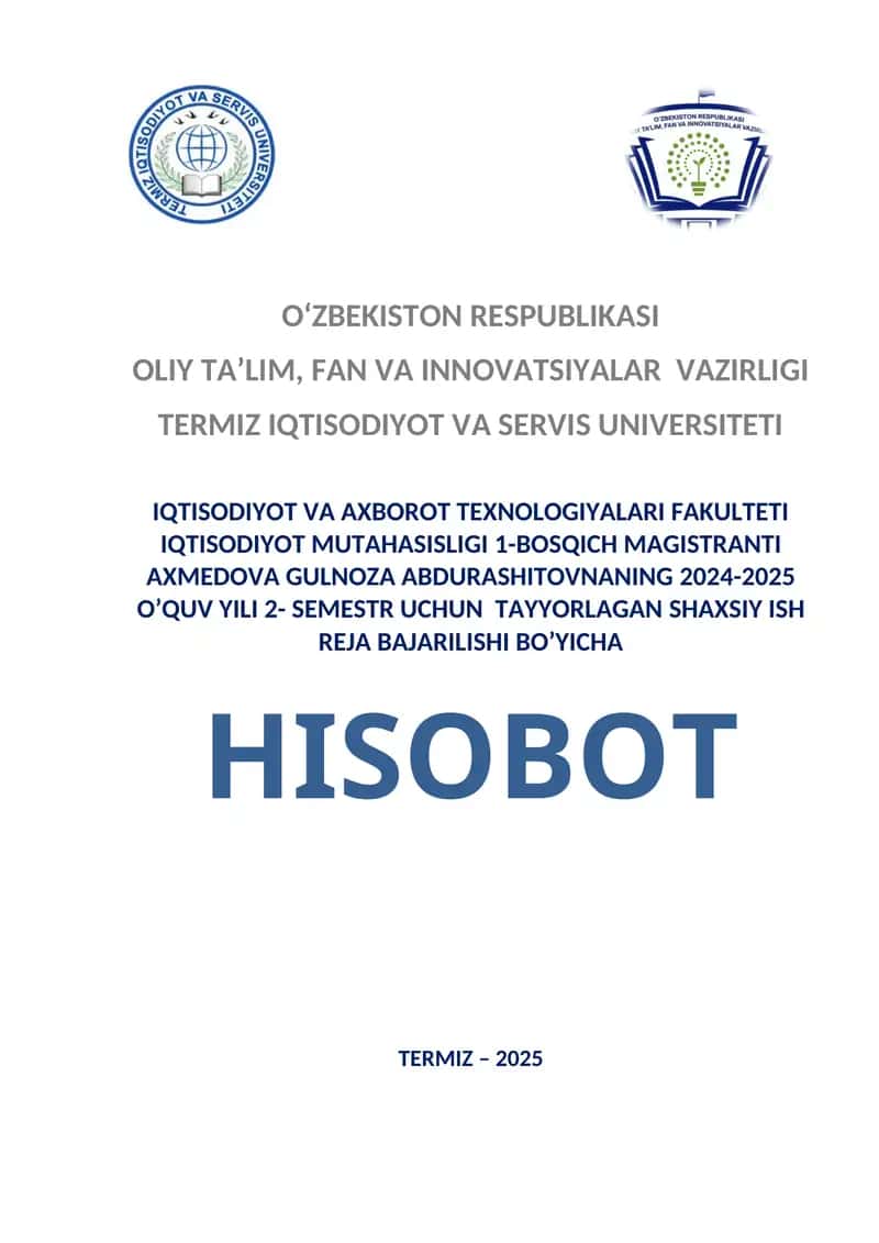 Magistrlik dissertatsiya