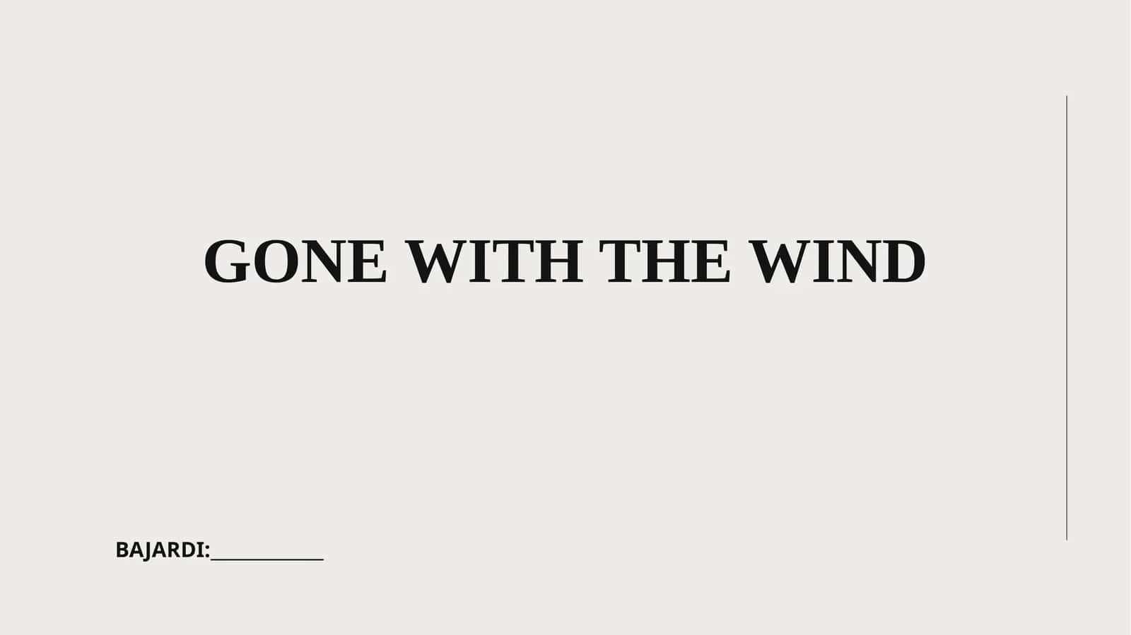 Gone with the Wind