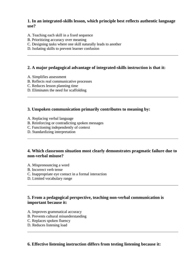 Integrated-Skills Instruction