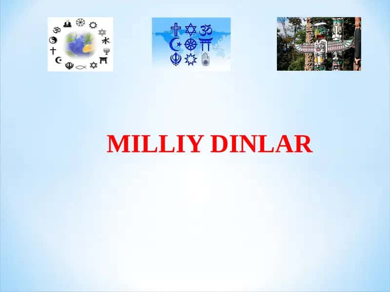 MILLIY DINLAR
