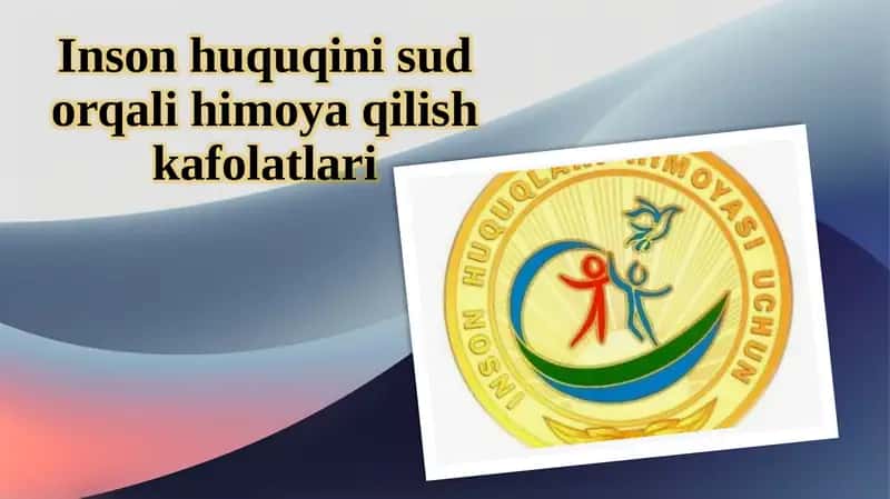 Inson huquqini sud orqalihimoya qilish kafolatlari
