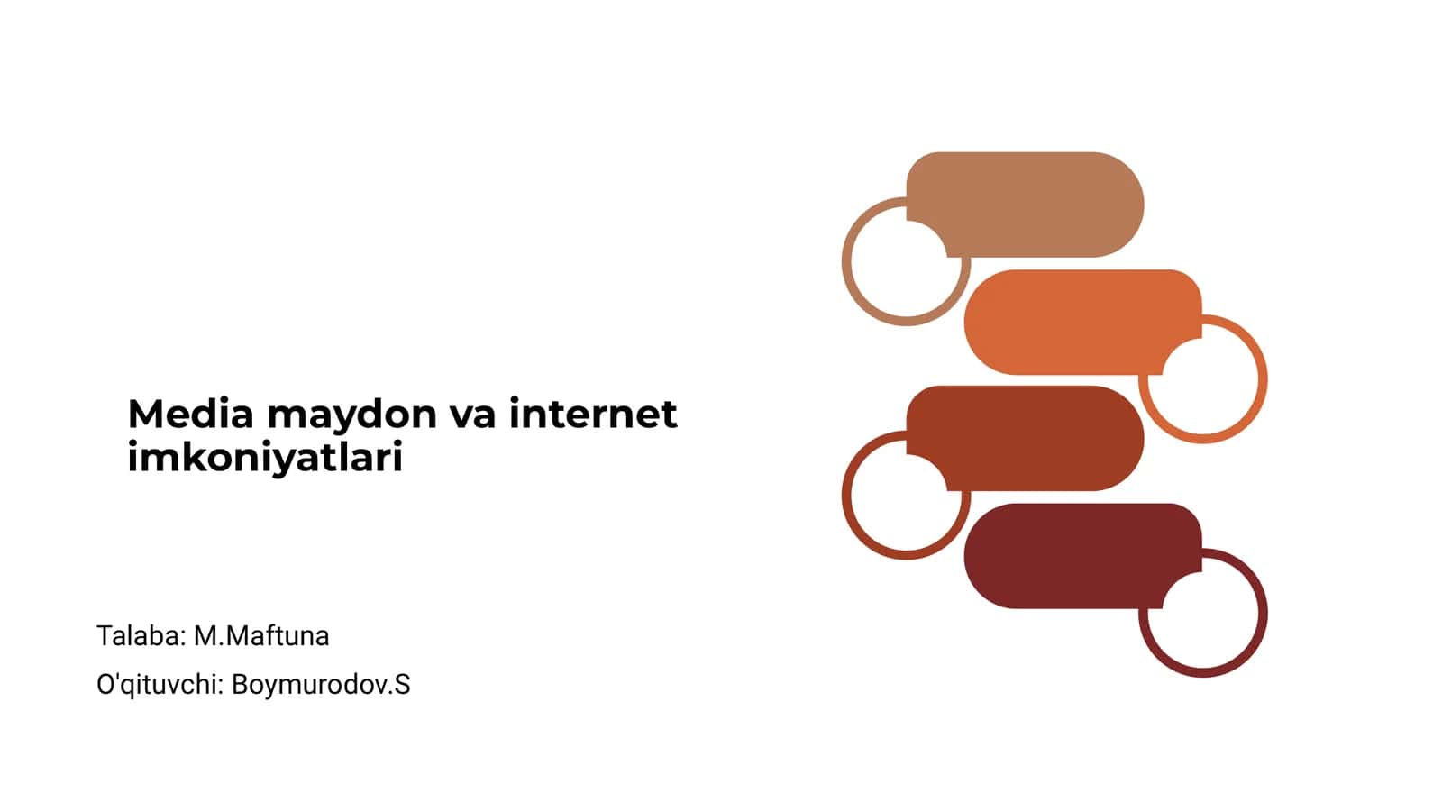 Media maydon va internet imkoniyatlari