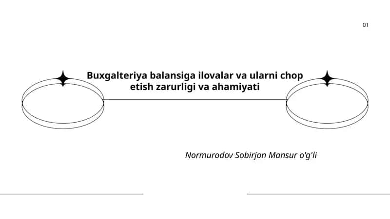 Buxgalteriya balansiga ilovalar va ularni chop etish zarurligi va ahamiyati