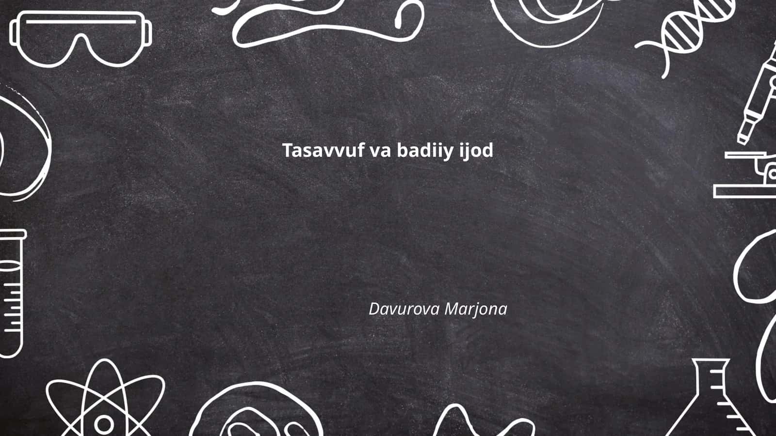 Tasavvuf va badiiy ijod