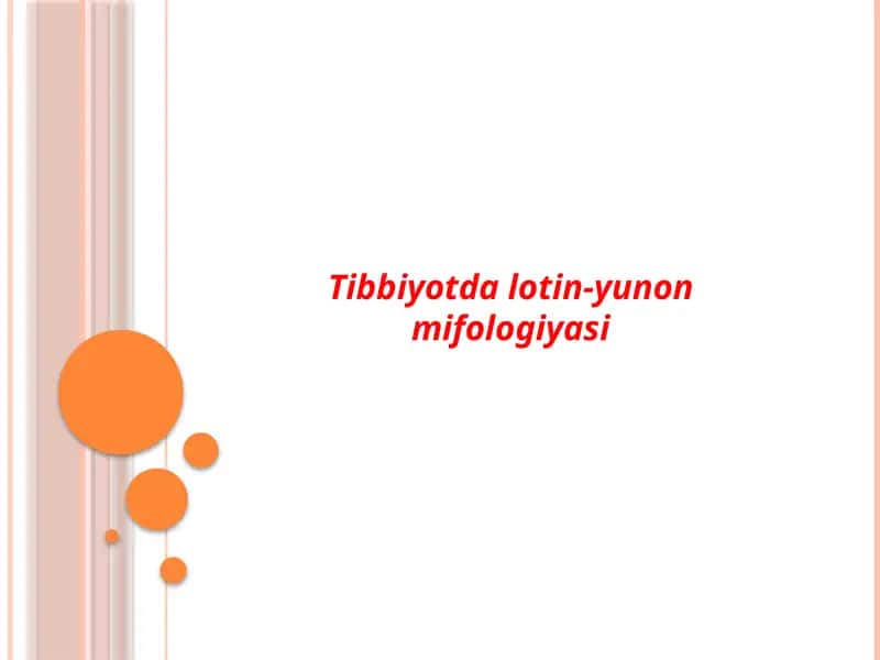 Tibbiyotda lotin-yunon mifologiyasi