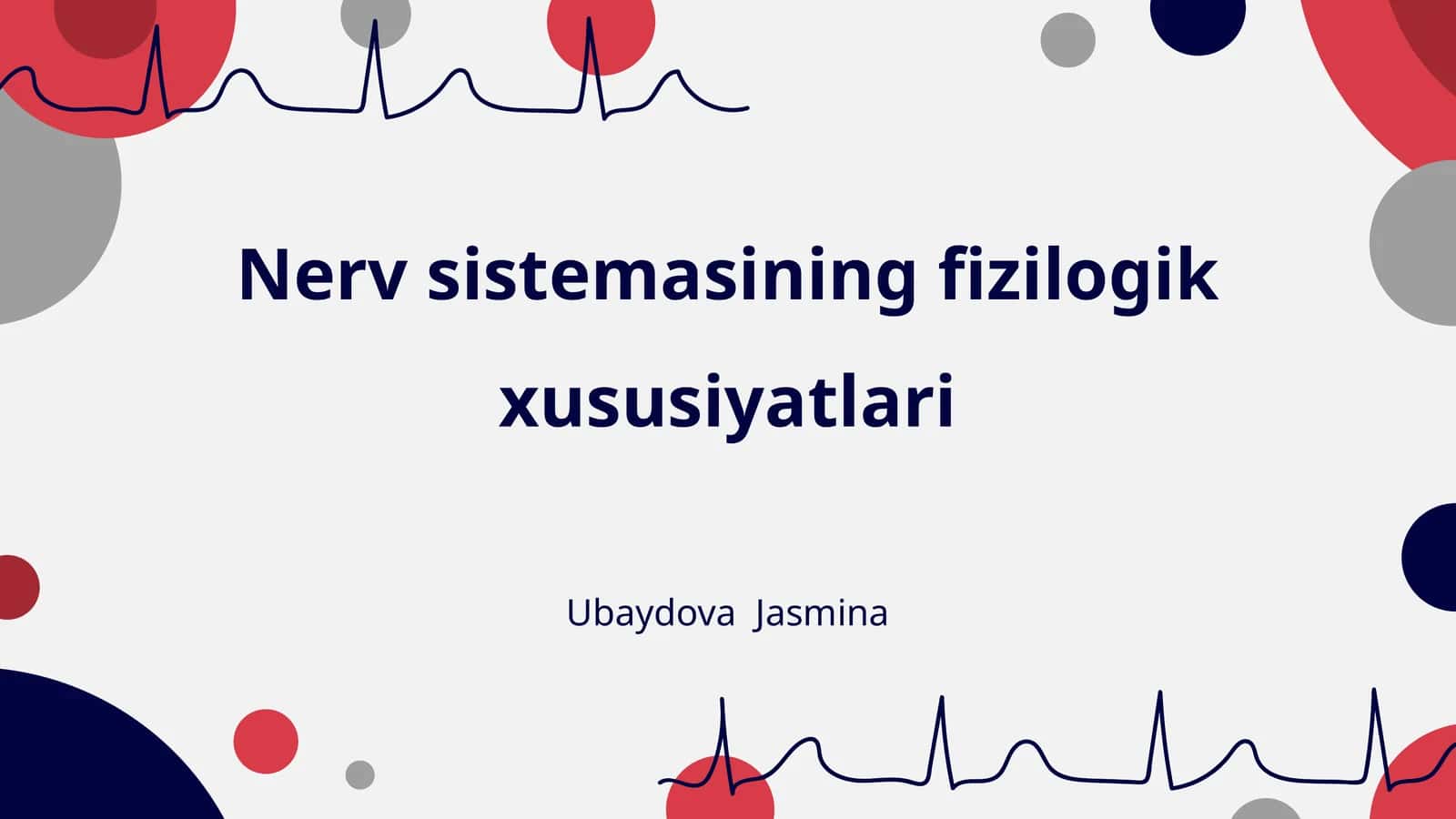 Nerv sistemasining fizilogik xususiyatlari