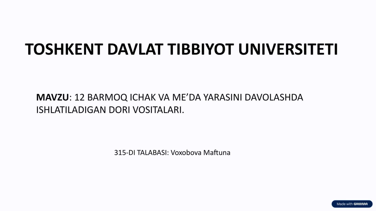 12 Barmoq Ichak va Me’da Yarasini Davolashda Ishlatiladigan Dori Vositalari