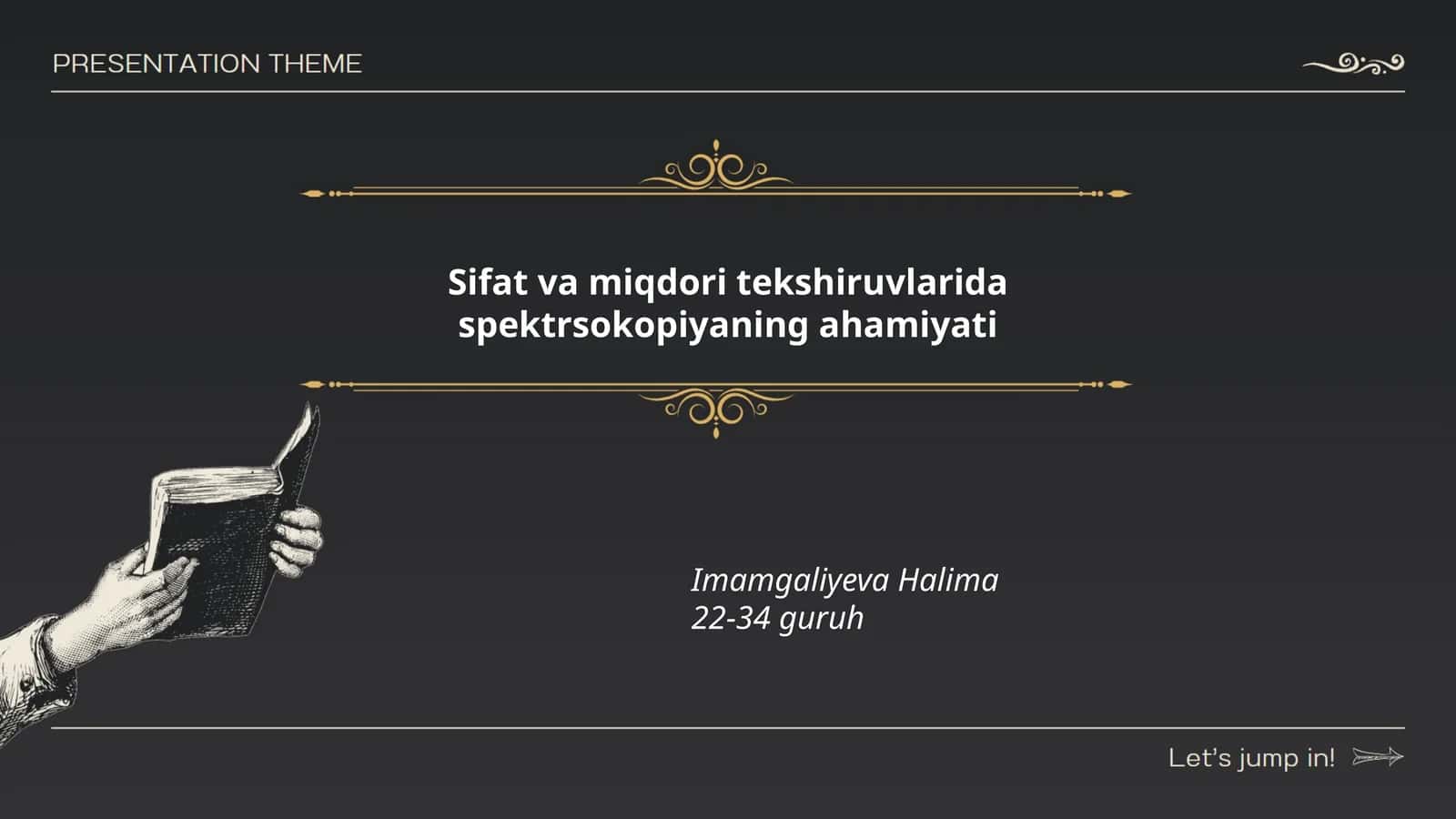 Spektroskopiyaning asosiy tamoyillari