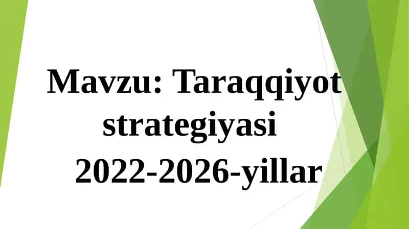 Taraqqiyot strategiyasi