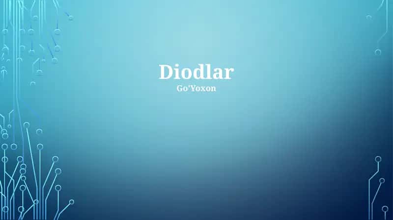 Diodlar
