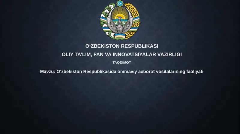 Ommaviy Axborot Vositalari