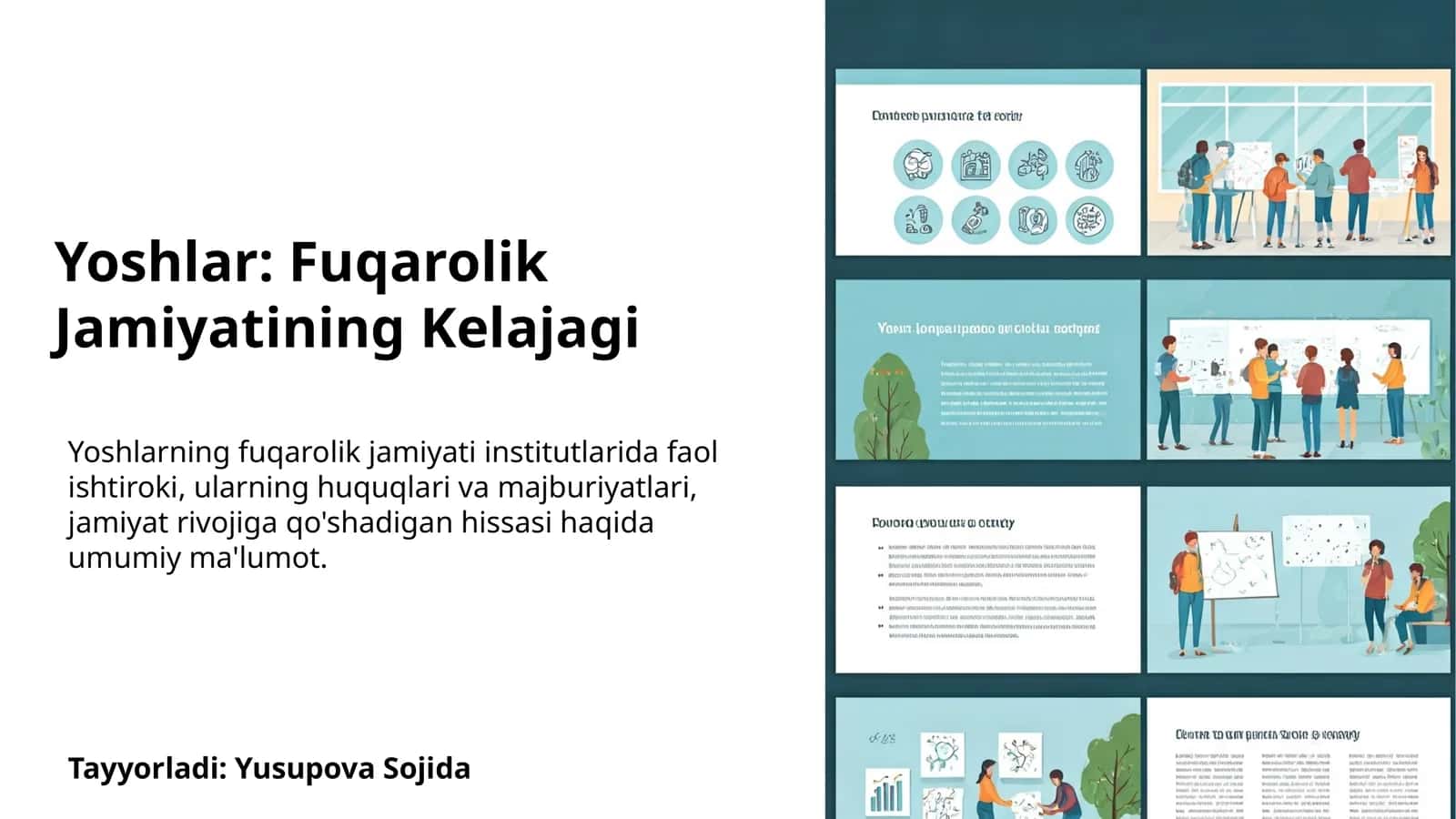 Yoshlar: Fuqarolik Jamiyatining Kelajagi