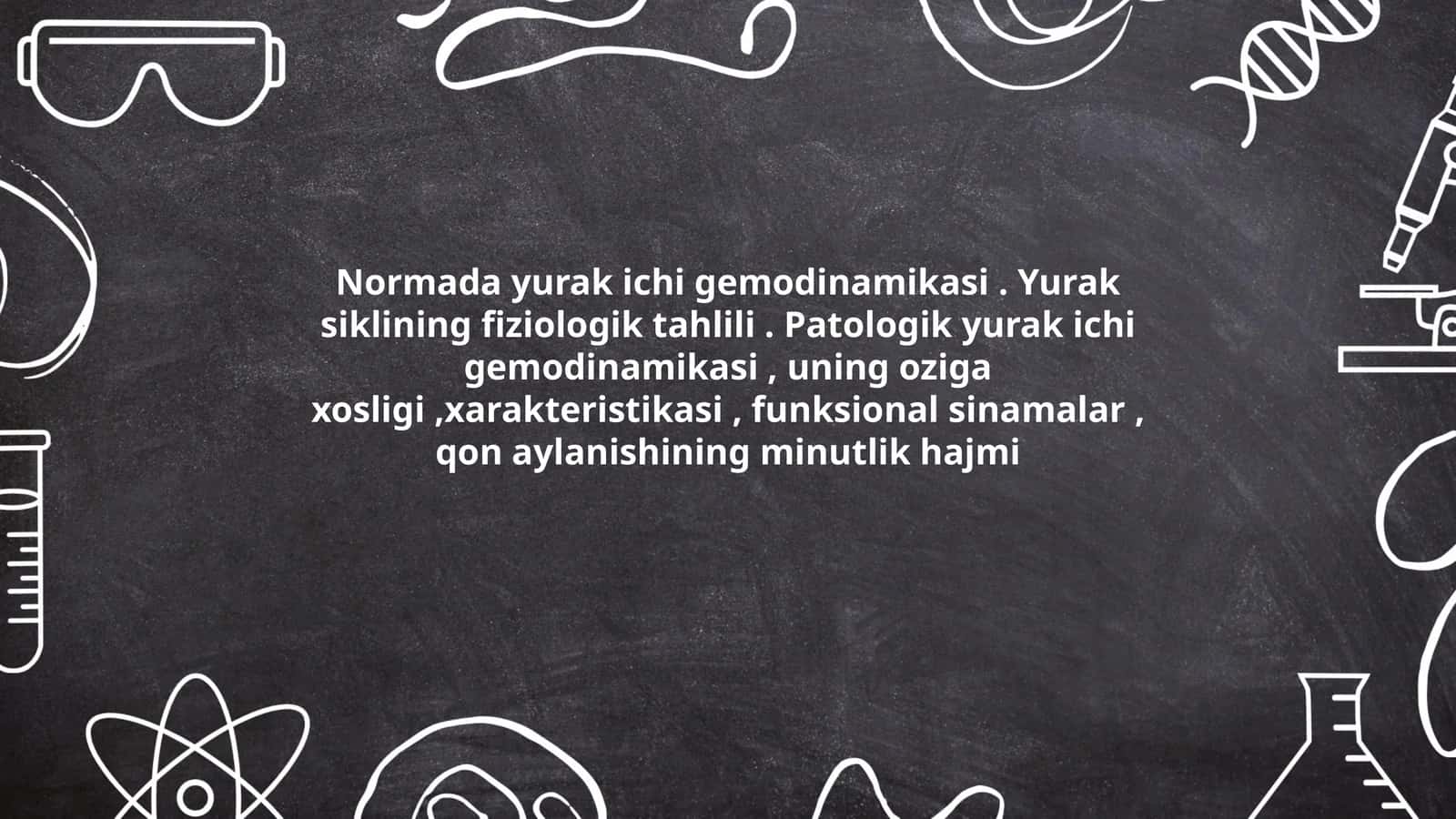 Normada yurak ichi gemodinamikasi