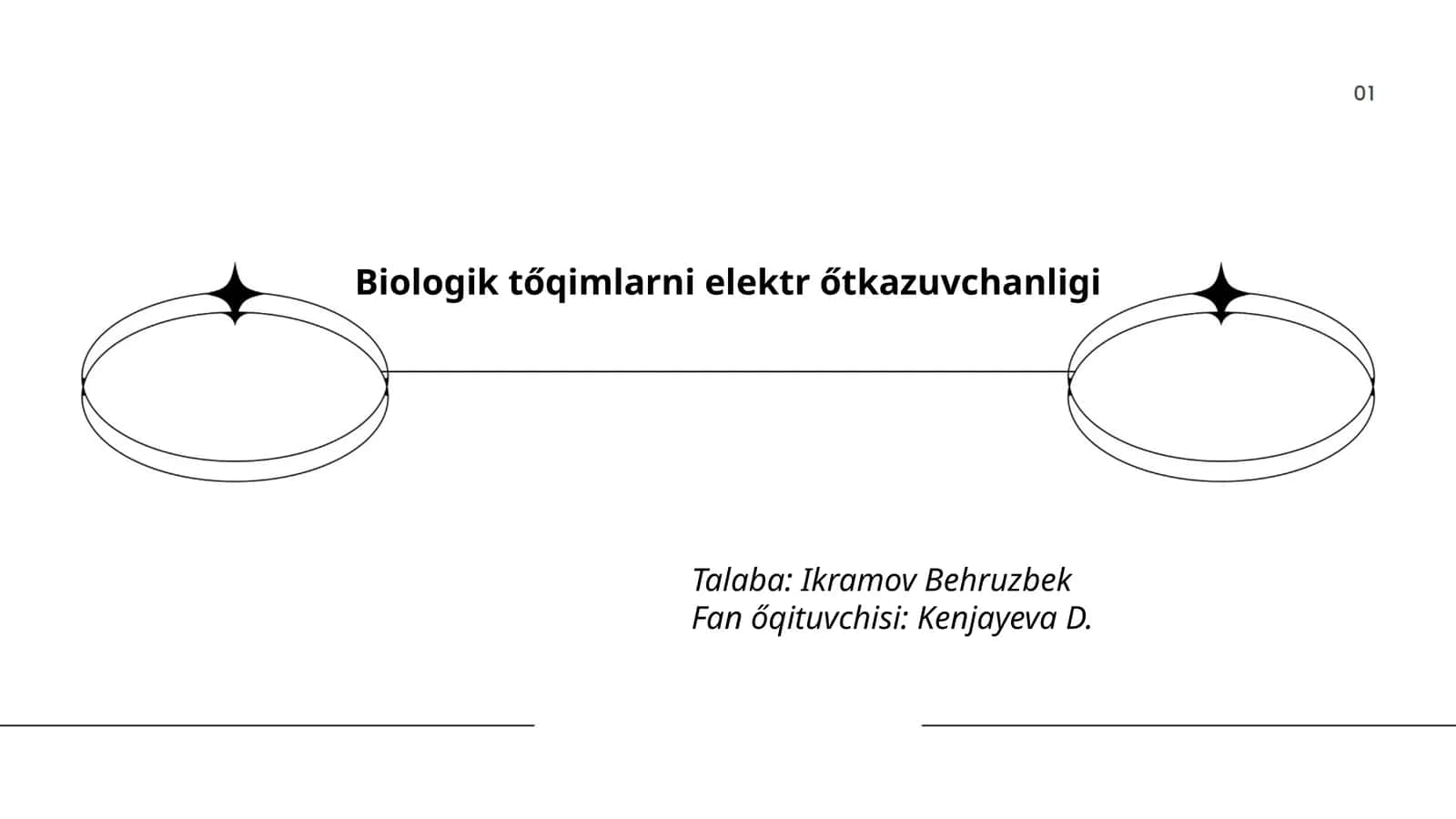 Biologik tőqimlarni elektr őtkazuvchanligi