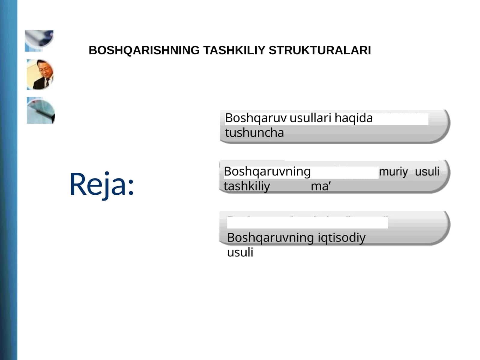 Boshqaruvning Tashkiliy Strukturalari