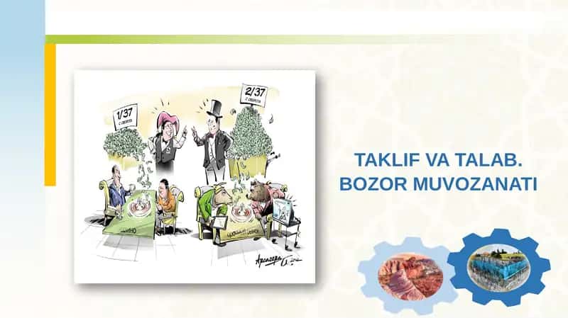 TAKLIF VA TALAB.BOZOR MUVOZANATI