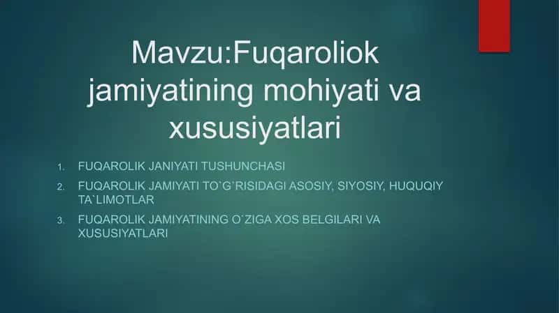 Fuqarolik jamiyatining mohiyati va xususiyatlari