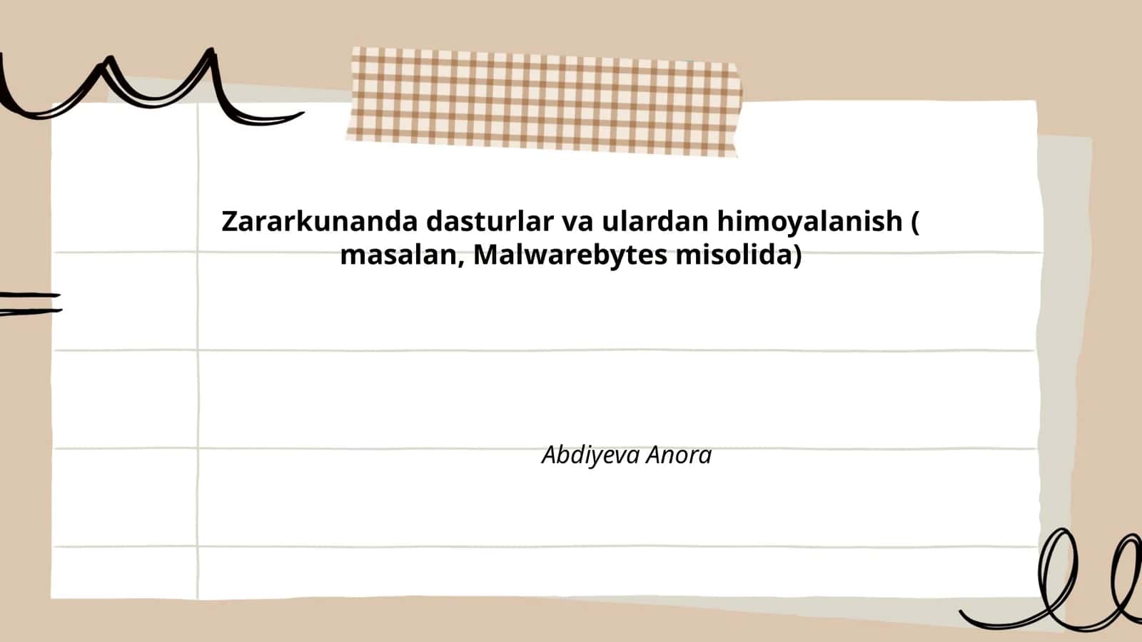 Zararkunanda dasturlar va ulardan himoyalanish