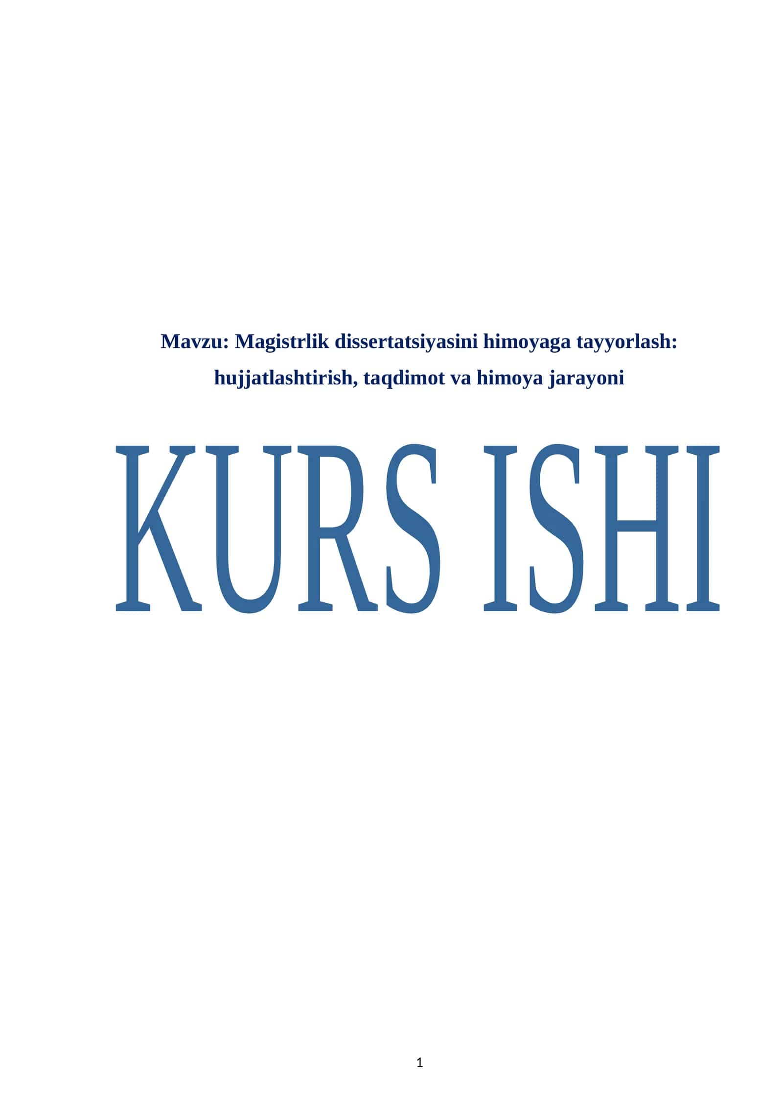 Magistrlik dissertatsiyasini himoyaga tayyorlash: hujjatlashtirish, taqdimot va himoya jarayoni