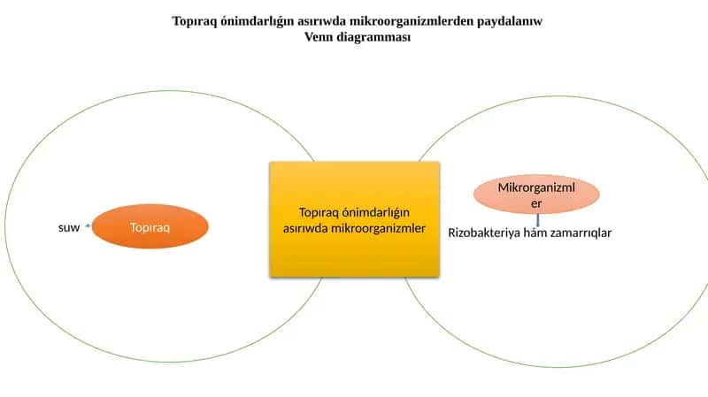 Topıraq ónimdarlıǵın asırıwda mikroorganizmlerden paydalanıw