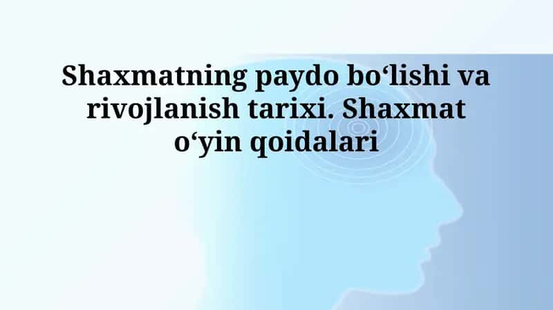 Shaxmatning tarixi