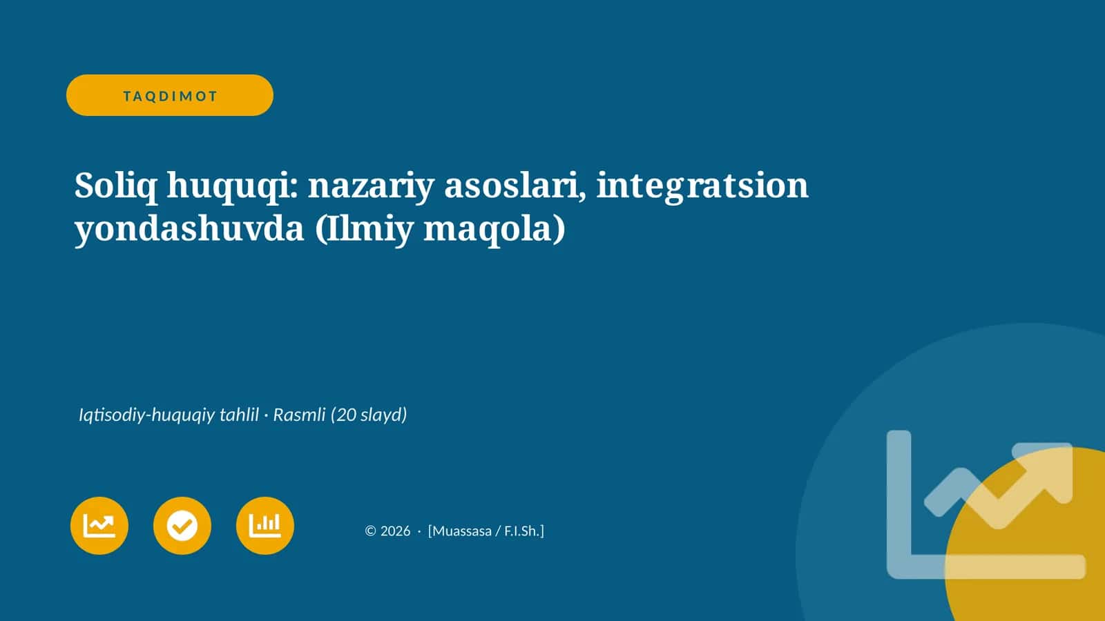 Soliq huquqi: nazariy asoslari, integratsion yondashuvda (Ilmiy maqola)