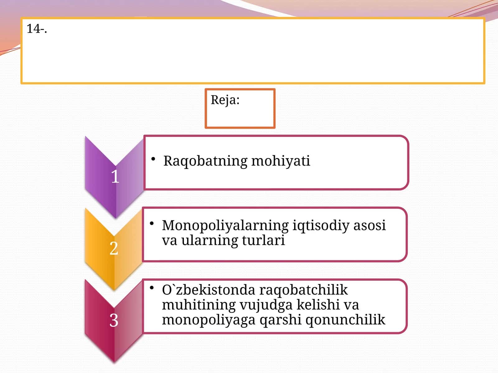 Raqobatning mohiyati, shakllari va usullari