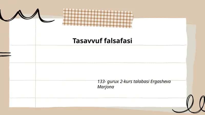 Tasavvuf falsafasi