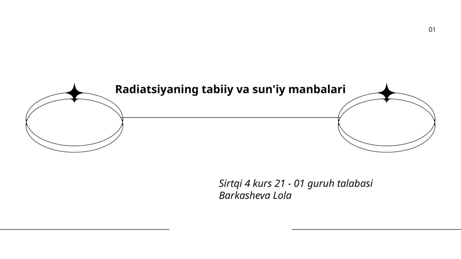 Radiatsiyaning tabiiy va sun'iy manbalari