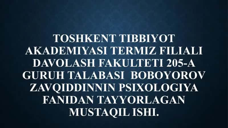 Nevroz kasalligi profilaktikasi va davolash
