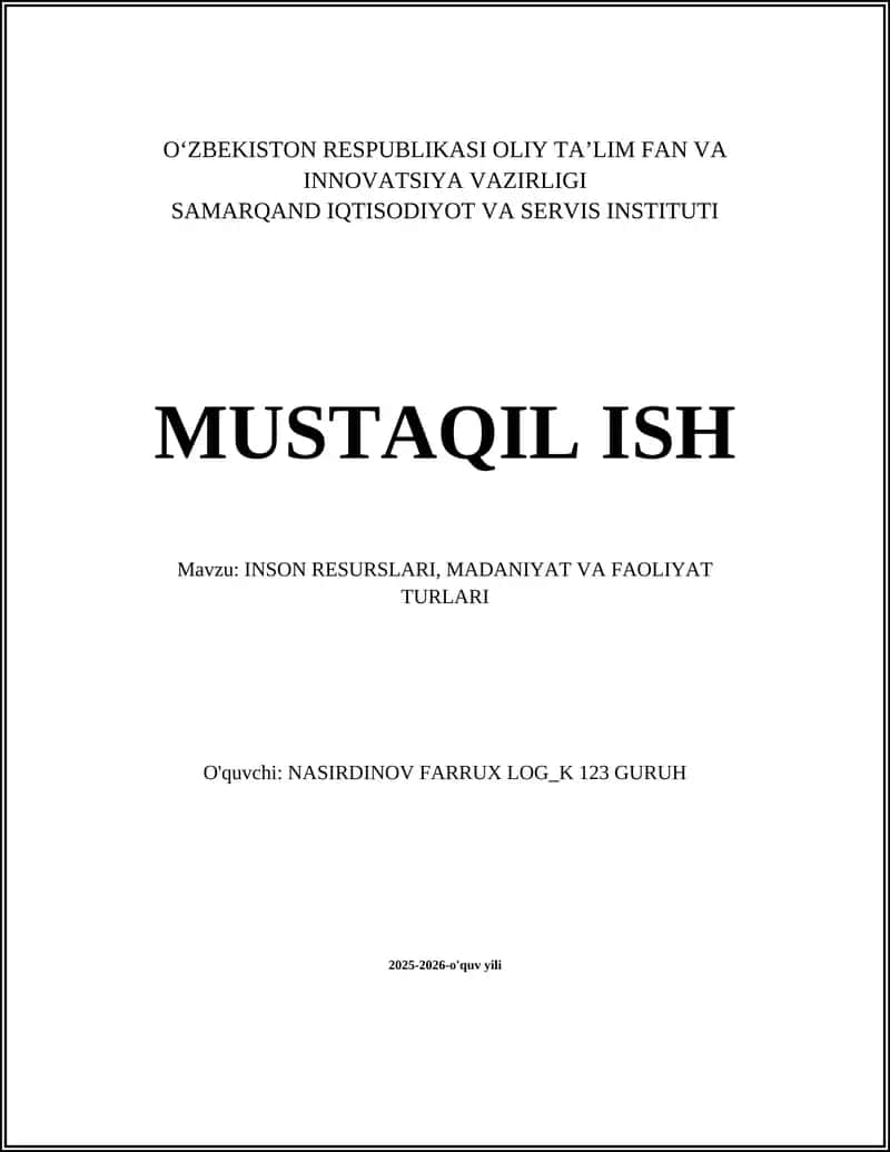 Inson resurslari boshqaruvi