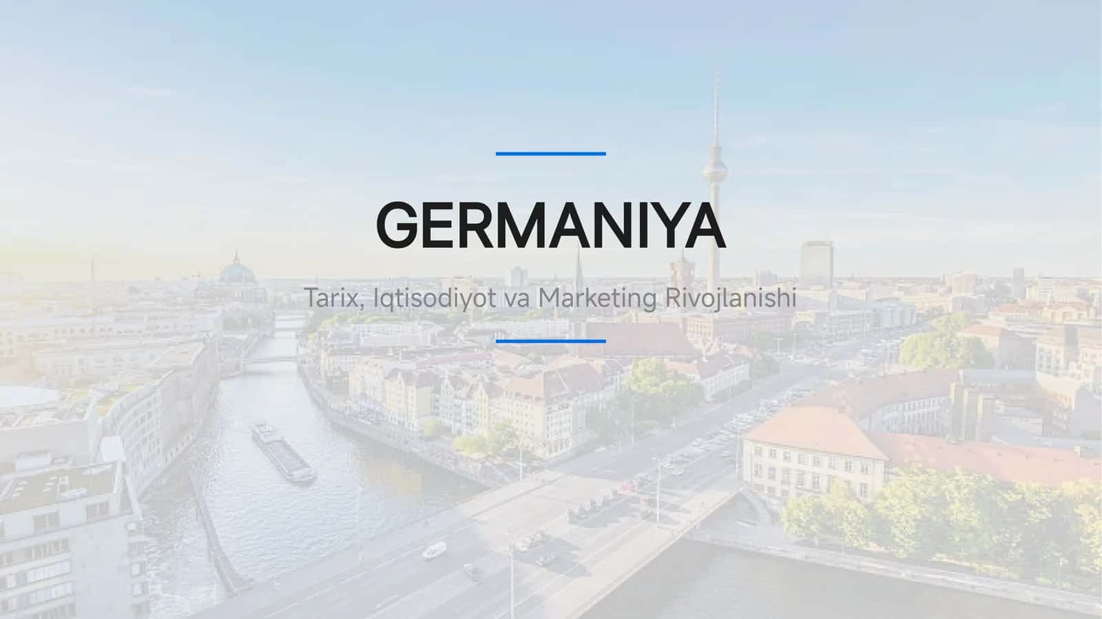 Germaniya Tarixi va Iqtisodiyoti