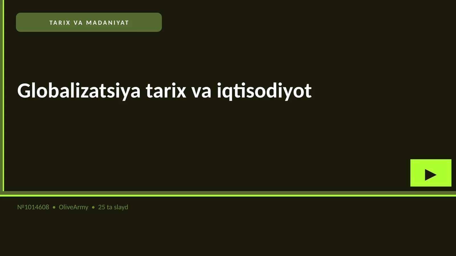 Globalizatsiya tarix va iqtisodiyot