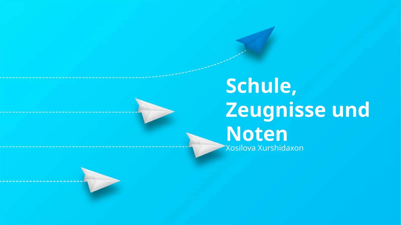 Schule, Zeugnisse und Noten