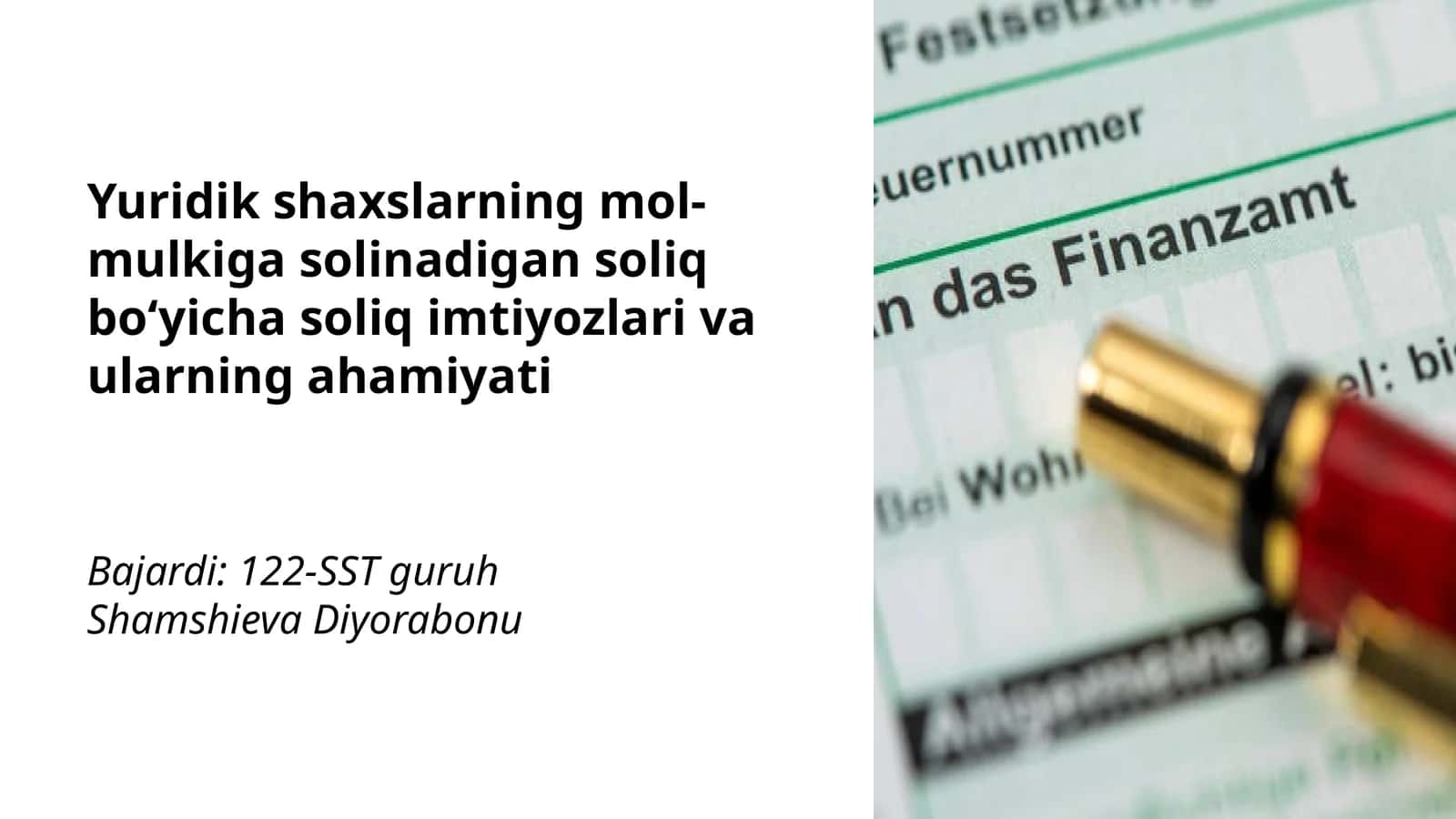 Soliq imtiyozlari va ularning ahamiyati