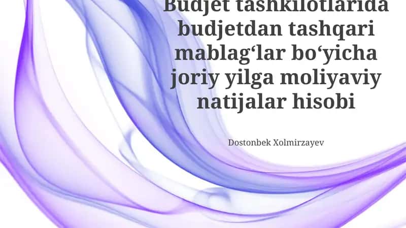 Moliyaviy hisobot