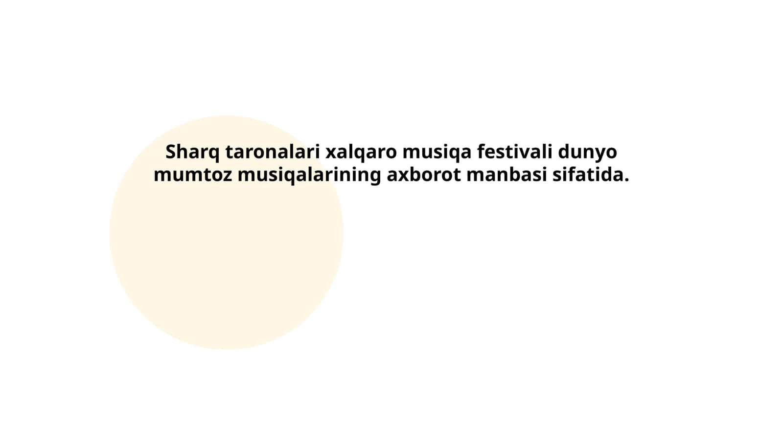 Sharq taronalari xalqaro musiqa festivali