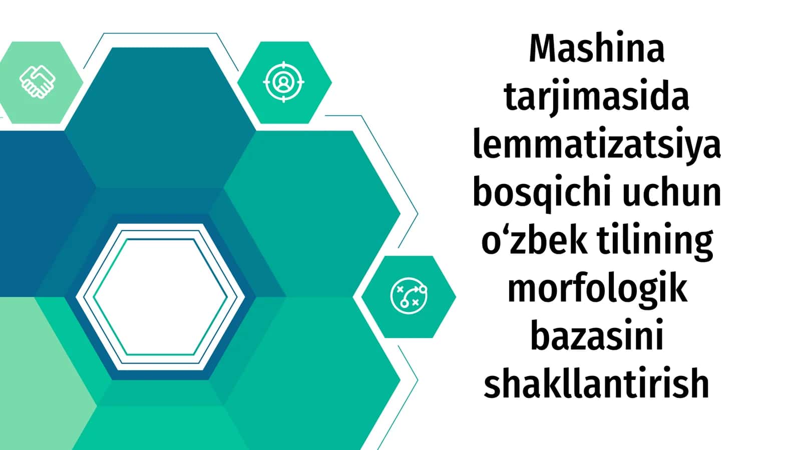Mashina tarjimasida lemmatizatsiya bosqichi uchun o‘zbek tilining morfologik bazasini shakllantirish