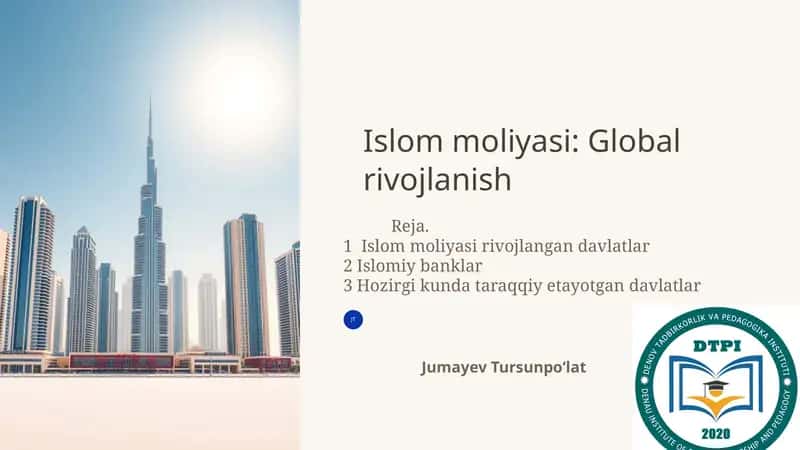 Islom moliyasi: Global rivojlanish