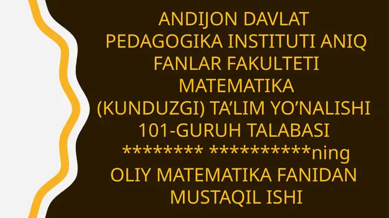 Hosilaning tadbiqlari