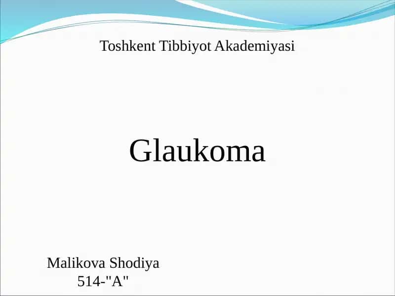 Glaukoma