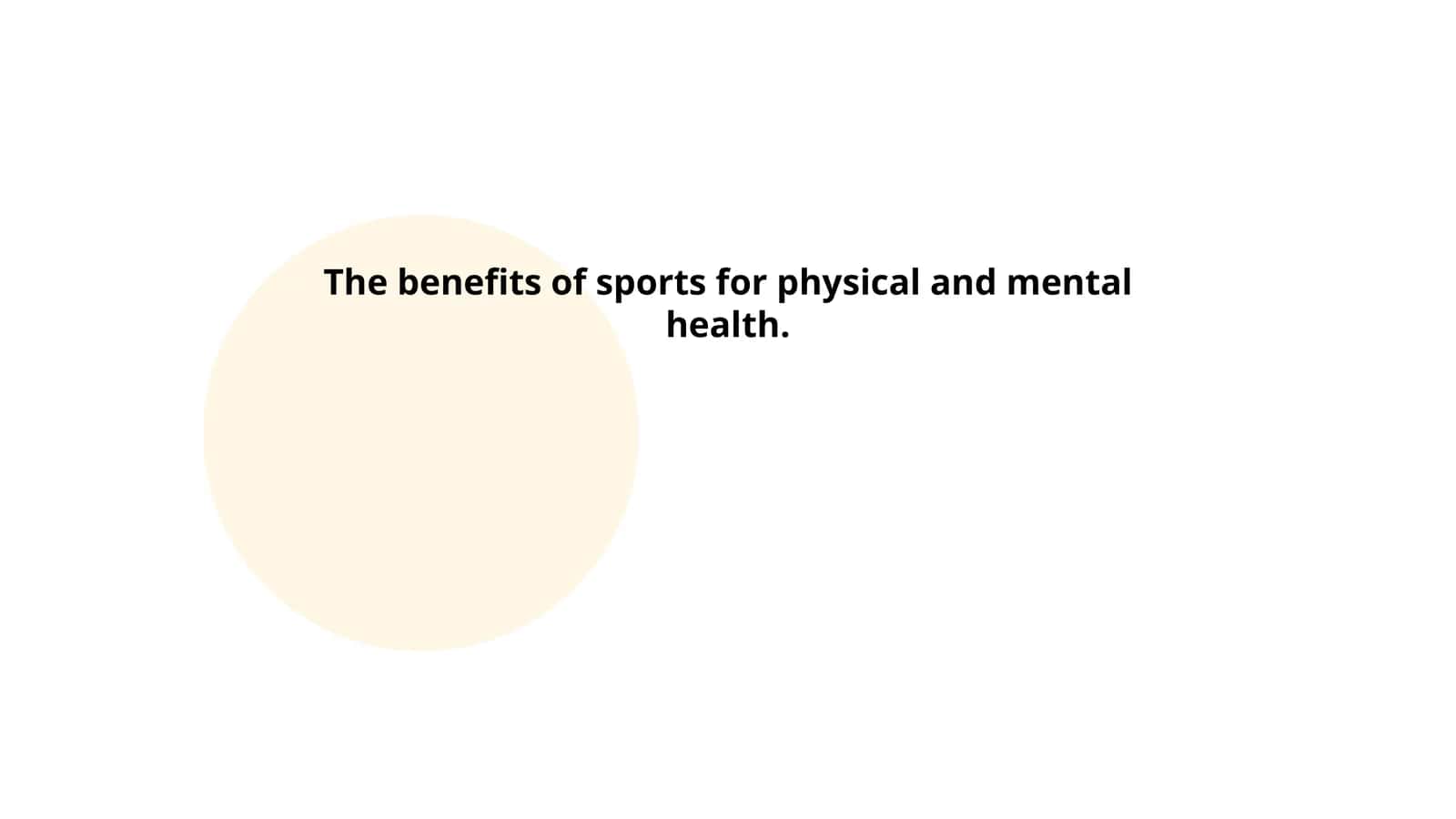 The Benefits of Sports for Physical and Mental Health