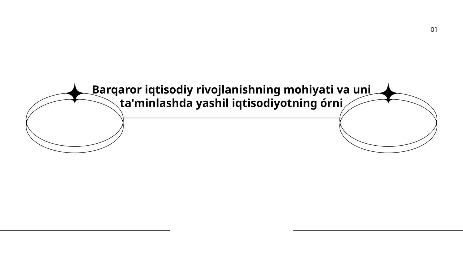 Barqaror iqtisodiy rivojlanishning mohiyati va uni ta'minlashda yashil iqtisodiyotning órni