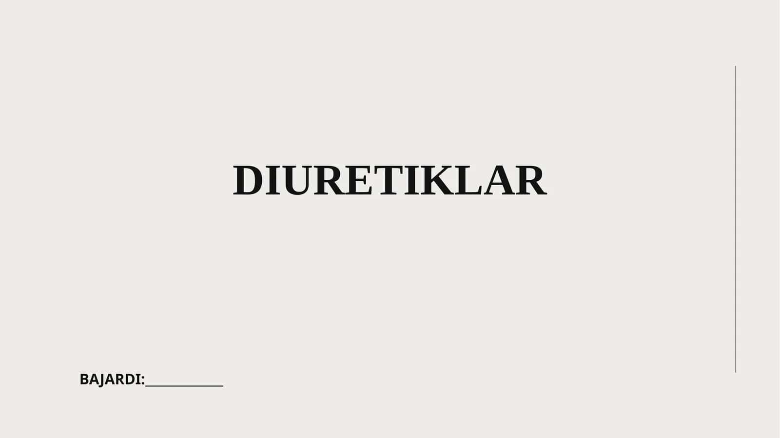 DIURETIKLAR