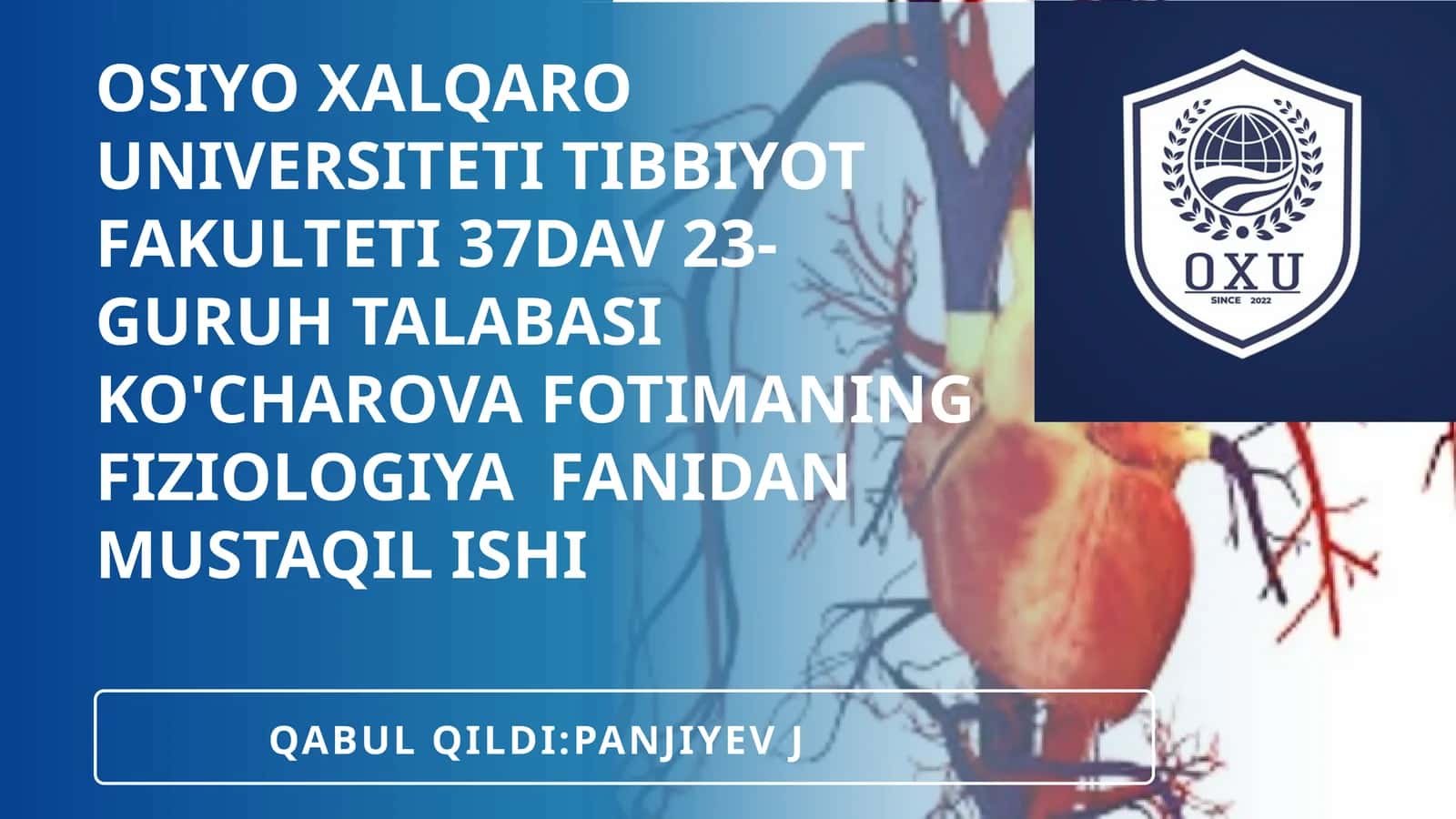 Koronar qon aylanishi xususiyati va QSX va QMX aniqlash usullari